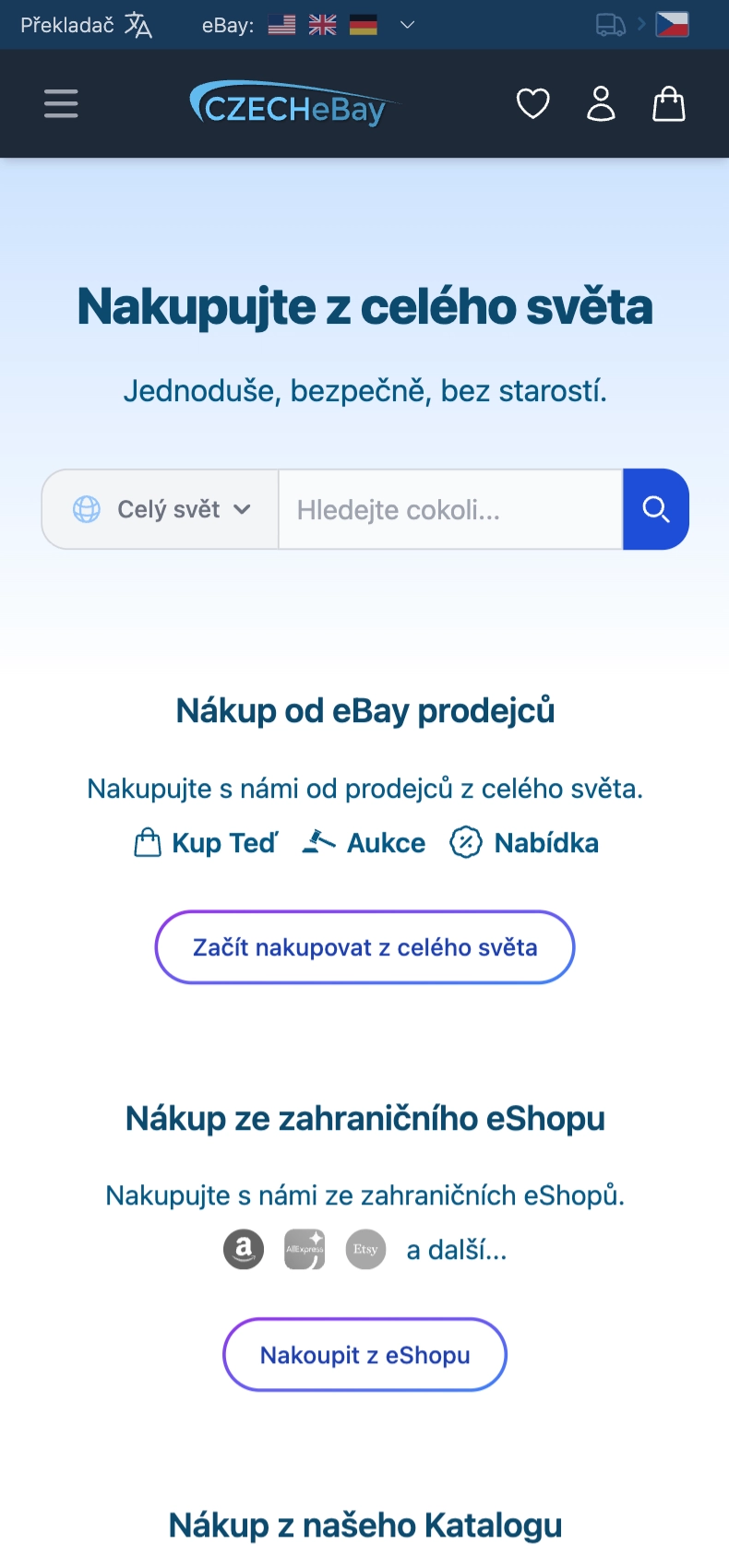 Mobile preview CZECHeBay.cz